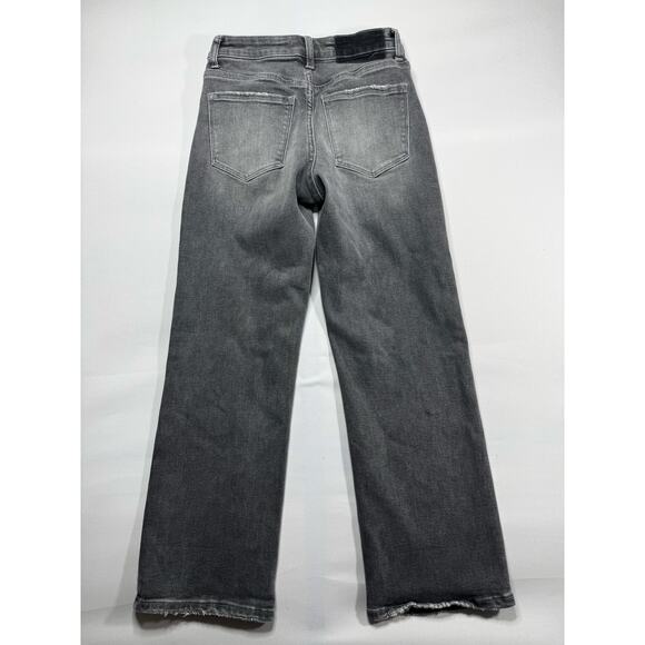 Vervet Blue Women's Straight Leg Gray Stretch Denim Jeans - Size 26x27 - Picture 2 of 5